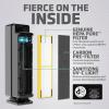 imageGermGuardian Air Purifier for Homes with Pets H13 Pet HEPA Filter Removes Pet Dander Dust Allergens Smoke Pollen Odors Mold UVC Light Helps Reduce Germs 22 Inch White AC4300WPTBlack