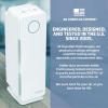 imageGermGuardian Air Purifier for Homes with Pets H13 Pet HEPA Filter Removes Pet Dander Dust Allergens Smoke Pollen Odors Mold UVC Light Helps Reduce Germs 22 Inch White AC4300WPTWhite