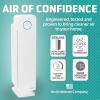imageGermGuardian Air Purifier for Homes with Pets H13 Pet HEPA Filter Removes Pet Dander Dust Allergens Smoke Pollen Odors Mold UVC Light Helps Reduce Germs 22 Inch White AC4300WPTWhite