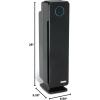 imageGermGuardian Air Purifier for Homes with Pets H13 Pet HEPA Filter Removes Pet Dander Dust Allergens Smoke Pollen Odors Mold UVC Light Helps Reduce Germs 22 Inch White AC4300WPTBlack