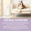 imageGermGuardian Air Purifier for Homes with Pets H13 Pet HEPA Filter Removes Pet Dander Dust Allergens Smoke Pollen Odors Mold UVC Light Helps Reduce Germs 22 Inch White AC4300WPTWhite