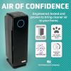 imageGermGuardian Air Purifier for Homes with Pets H13 Pet HEPA Filter Removes Pet Dander Dust Allergens Smoke Pollen Odors Mold UVC Light Helps Reduce Germs 22 Inch White AC4300WPTBlack