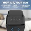 imageGermGuardian Air Purifier for Homes with Pets H13 Pet HEPA Filter Removes Pet Dander Dust Allergens Smoke Pollen Odors Mold UVC Light Helps Reduce Germs 22 Inch White AC4300WPTBlack