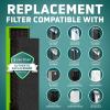 imageGermGuardian Filter B HEPA Pure Genuine Replacement Filter Removes 9997 of Pollutants for AC4825 AC4300 AC4900 AC4825DLX AC4850 CDAP4500 AP2200 4Pack BlackYellow FLT48254PKToxin Clear
