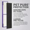 imageGermGuardian Filter C Pet Pure HEPA Genuine Air Purifier Replacement Filter Removes 9997 of Pollutants for AC5000 AC5250 AC5300 AC5350 CDAP5500 AP2800 2Pack BlackPurple FLT5250PT2PK48 x 18 x 193