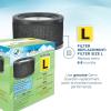 imageGermGuardian Filter L HEPA Pure Genuine Air Purifier Replacement Filter Removes 9997 of Pollutants for AC4200 Air Purifiers Black FLT4200AC4200W