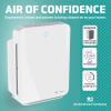 imageGermGuardian HEPA Air Purifier for Home Large Rooms up to 1760 Sq Ft with HEPA Air Filter ampamp UVC Light Zero Ozone Verified AC5900WCA White