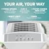 imageGermGuardian HEPA Air Purifier for Home Large Rooms up to 1760 Sq Ft with HEPA Air Filter ampamp UVC Light Zero Ozone Verified AC5900WCA White