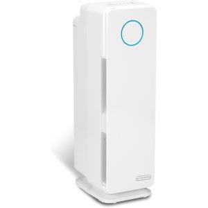 imageGermGuardian Air Purifier for Homes with Pets H13 Pet HEPA Filter Removes Pet Dander Dust Allergens Smoke Pollen Odors Mold UVC Light Helps Reduce Germs 22 Inch White AC4300WPTWhite