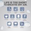 imagePureGuardian 13L Output Per Day Ultrasonic Warm and Cool Mist Humidifiers Large Room Home Office Bedroom Silver Clean Treated Tank 3 Speed Timer Auto Shutoff Pure Guardian Humidifier H48102PK