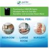 imagePureGuardian 2Gallon Warm and Cool Mist Ultrasonic Humidifier with Extension Wand 120Hour Run Time on Low 500 Sq Ft Coverage For Large Rooms Quiet Operation Black H8000BBlack Onyx