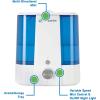 imagePureGuardian H1175WCA Ultrasonic Cool Mist Humidifier 90 Hrs Run Time 15 Gal Tank Capacity 390 Sq Ft Coverage Medium Rooms Quiet Filter Free Silver Clean Treated Tank Essential Oil Tray1 Count Pack of 1