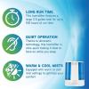 imagePureGuardian H5225WCA Ultrasonic Warm ampamp Cool Mist Humidifier 100 Hrs Run Time 2 Gal Tank 560 Sq Ft Coverage Quiet Filter Free Silver Clean Treated Tank Essential Oil Tray WhiteBlue