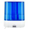 imagePureGuardian H5225WCA Ultrasonic Warm ampamp Cool Mist Humidifier 100 Hrs Run Time 2 Gal Tank 560 Sq Ft Coverage Quiet Filter Free Silver Clean Treated Tank Essential Oil Tray WhiteBlue