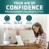 imagePureGuardian H9652PK Ultrasonic Cool Mist Humidifier 70 Hrs Run Time 1 Gal Tank Capacity 320 Sq Ft Coverage Small Rooms Filter Free Includes Essential Oil Tray 2 PackH965WC