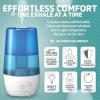 imagePureGuardian H9652PK Ultrasonic Cool Mist Humidifier 70 Hrs Run Time 1 Gal Tank Capacity 320 Sq Ft Coverage Small Rooms Filter Free Includes Essential Oil Tray 2 PackH9652PK