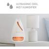 imagePureGuardian Himalayan Salt Lamp Ultrasonic Cool Mist Humidifier with Aromatherapy Tray H1117W White