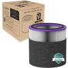 imageGermGuardian Filter V Smoke Clear HEPA Genuine Air Purifier Replacement Filter Removes 9997 of Pollutants Smoke Toxins and Odors for AC3000 AC3050 AP3151 and AC151 BlackGray FLT151SMFLT151PT