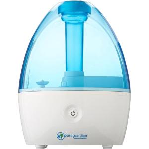 imagePure Guardian H910BL Ultrasonic Cool Mist Humidifier 14 Hrs Run Time 210 Sq Ft Coverage Small Rooms Quiet Filter Free