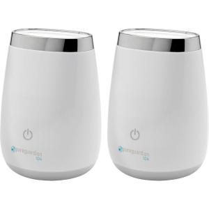 imagePure Guardian Ultrasonic Cool Mist Aromatherapy Essential Oil Diffuser with Touch Controls 2 Pack White SPA210