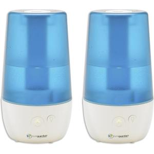 imagePureGuardian H9652PK Ultrasonic Cool Mist Humidifier 70 Hrs Run Time 1 Gal Tank Capacity 320 Sq Ft Coverage Small Rooms Filter Free Includes Essential Oil Tray 2 PackH9652PK