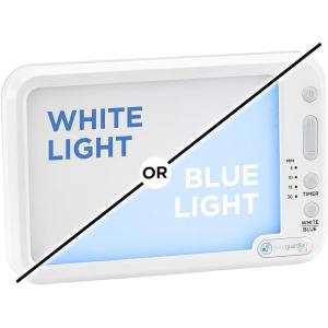 imagePureGuardian SPA45 Compact Travel Energy Light 10000 LUX 12W LED Improve Your Mood Focus Energy Levels Customizable Blue or White Light Therapy Intensity Adjustable Time Settings