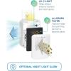imageGermGuardian AC225W Pluggable Air Purifier with UVC Light and Nightlight Reduces Airborne Mold and Germs OdorEliminating Aromatherapy Essential Oil Pad Included 7in Pluggable Air Purifier White