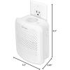 imageGermGuardian AC225W Pluggable Air Purifier with UVC Light and Nightlight Reduces Airborne Mold and Germs OdorEliminating Aromatherapy Essential Oil Pad Included 7in Pluggable Air Purifier White