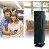 imageGermGuardian WiFi Bluetooth Smart Voice Control Air Purifier UV Light Sanitizer Eliminates Germs Mold Odors True HEPA Filters Allergies Pollen Smoke Dust Pet Dander 28 inch CDAP5500BCA