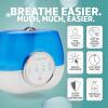 imagePureGuardian H4810AR Ultrasonic Warm and Cool Mist Humidifier for Bedrooms Quiet FilterFree 120 Hr 2 Gal Treated Tank Surface Resists Mold Pure Guardian Humidifier with Essential Oil Tray