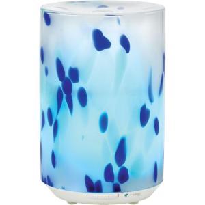 imagePureGuardian 200ml Ultrasonic Cool Mist Designer Glass Aromatherapy Essential Oil Diffuser with Night Light ampamp 3 Speed Mist Options Blue SPA325CA1 Count Pack of 1