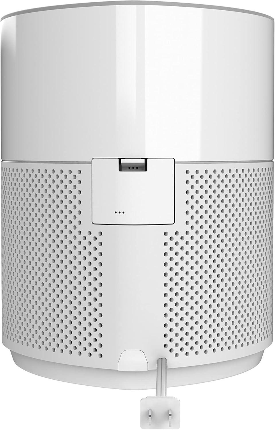 imageGermGuardian Airsafe Air Purifier for Home for Wildfire Smoke Pets Pollen Odor Large Rooms Up To 1040 Sq Ft with HEPA Pure Air Filter UVC Light ampamp Air Quality Sensor 12quot AC3000B BlackAirsafe Intelligent Air Purifier with UVC light  White