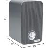 imageGermGuardian Air Purifier for Home with HEPA Filter Removes 9997 of Pollutants Covers up to 375 Sq Foot Room in 1 Hr UVC Light Helps Reduce Germs Zero Ozone Verified 11quot Silver AC4100CAAC4100