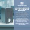 imageGermGuardian Air Purifier for Home with HEPA Filter Removes 9997 of Pollutants Covers up to 375 Sq Foot Room in 1 Hr UVC Light Helps Reduce Germs Zero Ozone Verified 11quot Silver AC4100CAAC41002PKCA