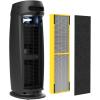 imageGermGuardian Air Purifier for Home with HEPA Pure Filter for Wildfire Smoke Pet Dander Pollen Odors Large Rooms Up To 743 Sq Ft Removes 9997 Pollutants UVC Light 22quot AC4825W WhiteAC4880 black