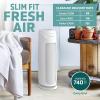 imageGermGuardian Air Purifier for Home with HEPA Pure Filter for Wildfire Smoke Pet Dander Pollen Odors Large Rooms Up To 743 Sq Ft Removes 9997 Pollutants UVC Light 22quot AC4825W WhiteAC4880 white