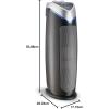 imageGermGuardian Air Purifier for Home with HEPA Pure Filter for Wildfire Smoke Pet Dander Pollen Odors Large Rooms Up To 743 Sq Ft Removes 9997 Pollutants UVC Light 22quot AC4825W WhiteAC4825 black 1 pack