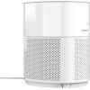imageGermGuardian Airsafe Air Purifier for Home for Wildfire Smoke Pets Pollen Odor Large Rooms Up To 1040 Sq Ft with HEPA Pure Air Filter UVC Light ampamp Air Quality Sensor 12quot AC3000B BlackAirsafe Intelligent Air Purifier