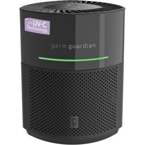 imageGermGuardian Airsafe Air Purifier for Home for Wildfire Smoke Pets Pollen Odor Large Rooms Up To 1040 Sq Ft with HEPA Pure Air Filter UVC Light ampamp Air Quality Sensor 12quot AC3000B BlackAirsafe Intelligent Air Purifier with UVC light  Black
