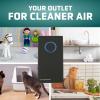 imageGermGuardian Pluggable UVC Sanitizer Deodorizer UVC Light Helps Reduce Germs Freshen Air and Reduce Odors from Pets Smoke Cooking Laundry Zero Ozone Certified 2Pack 7quot Black GG1100B2PKBlack