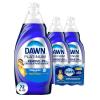 imageDawn Platinum Dish Soap Liquid Dishwashing Liquid Grease Removal Fresh Rain 3x24oz  Sponge BundleRain