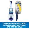 imageDawn Ultra Glass And Dish White Puff SpongeDispensing Sponge  Brush