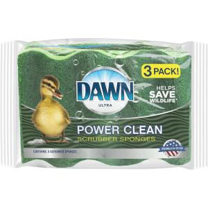 imageDawn Power Clean Scrubber Sponge 3 PackPack of 3