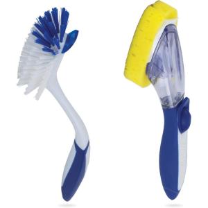 imageDawn Ultra Glass And Dish White Puff SpongeDispensing Sponge  Brush