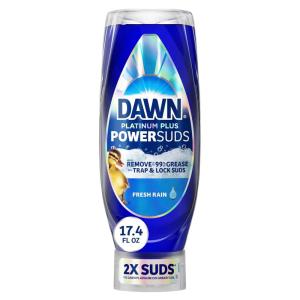 imageDawn Platinum Plus PowerSuds Liquid Dish Soap 2x174oz Bundle EZSqueeze Bottle