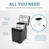 imageAROMA 15lbs Digital Bread Maker with Crust Customization ClearView Lid and Nonstick Baking Pan Black ABM250