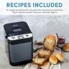 imageAROMA 15lbs Digital Bread Maker with Crust Customization ClearView Lid and Nonstick Baking Pan Black ABM250