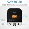 imageAROMA 15lbs Digital Bread Maker with Crust Customization ClearView Lid and Nonstick Baking Pan Black ABM250