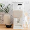 imageAROMA XL 33Pound Rice Dispenser and Countertop Beans or Grain Storage Bin with Automatic Measuring Funnel ARD133