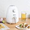 imageAroma Housewares 2Qt Air Fryer BuiltIn Timer Includes Nonstick Cooking Pan White AAF200